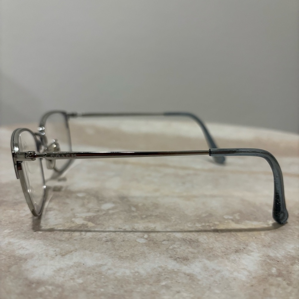 Coach HC5135 metal rounded squared half rimmed women’s eyeglasses - Picture 7 of 10